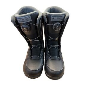 Ride Spark Kids Snowboard Boots BOA Lacing Black Size 6 Youth